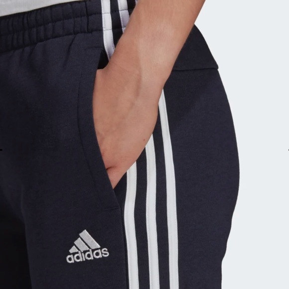 Adidas Essential Fleece 3-Stripe Sweatpants/Joggers - Picture 5 of 14